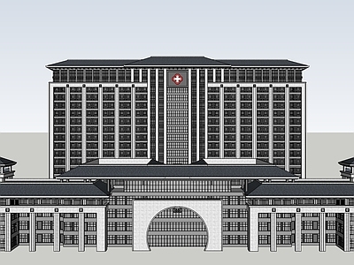 新中式医疗建筑 中医院