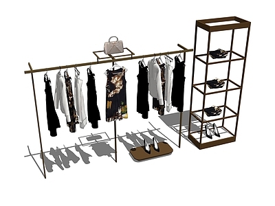 现代服装展示架 展架 货架