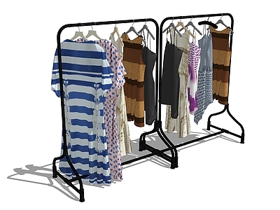 现代服装展架
