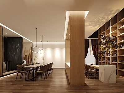 现代软装家居专卖店 展示货柜 洽谈区