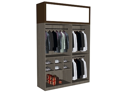 现代服装展示架