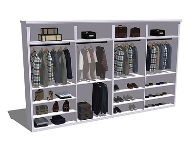 现代服装展架