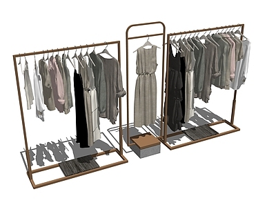 现代服装展架 服装