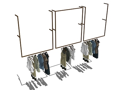 现代服装展架 服装