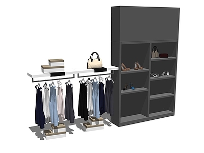 现代服装展架