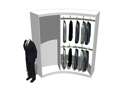 现代服装展架 服装