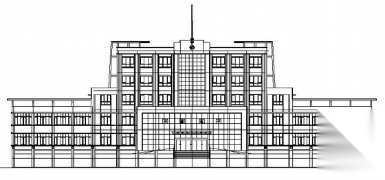 枣庄某公司六层转角式办公楼建筑施工图