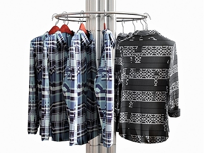 现代服装 衣服 裙子 毛衣 衬衫 外套 衣架 衣服侧挂