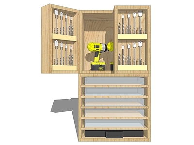 现代工具柜 木材 成人