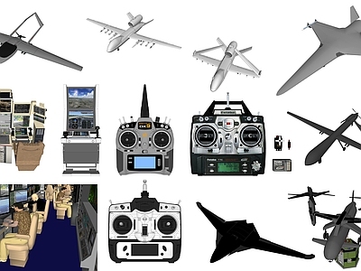 现代航空 大型军用无人飞机 控制器 控制台