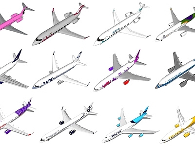 现代航空 民用客机 运客飞机