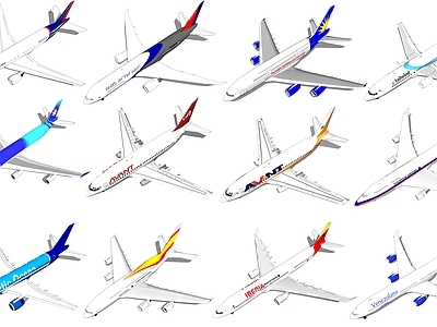 现代航空 民用客机 运客飞机