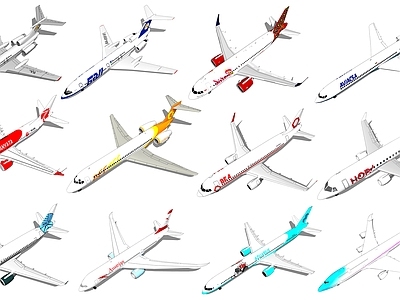 现代航空 民用客机 运客飞机