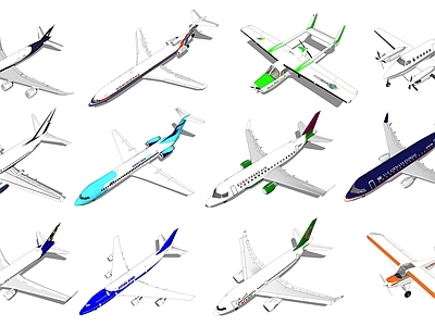 现代航空 民用客机 运客飞机