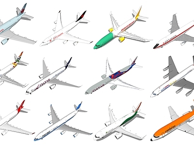 现代航空 民用客机 运客飞机