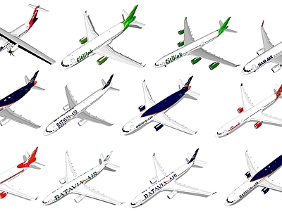 现代航空 民用客机 运客飞机