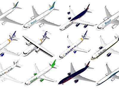 现代航空 民用客机 运客飞机