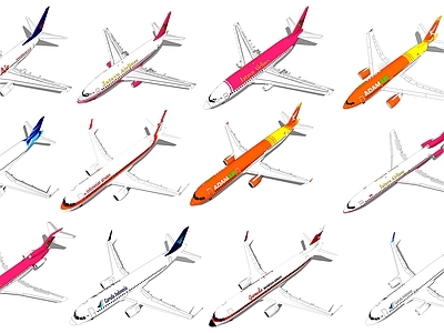 现代航空 民用客机 运客飞机