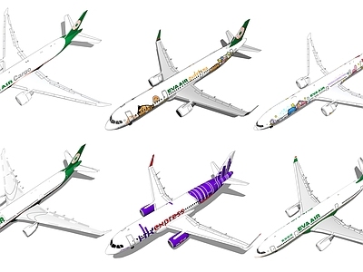现代航空 民用客机 运客飞机