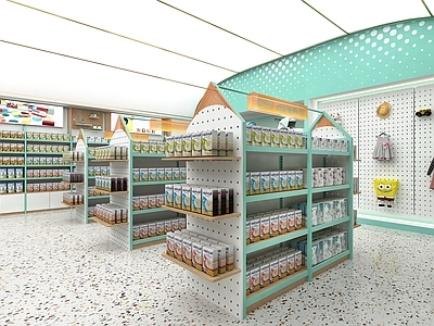 现代玩具礼品店 母婴店 头