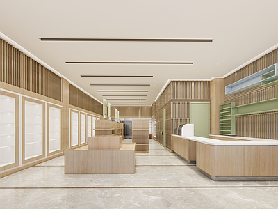 现代超市 便利店 生活用品区