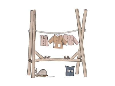 现代服装展架 货架 服装架