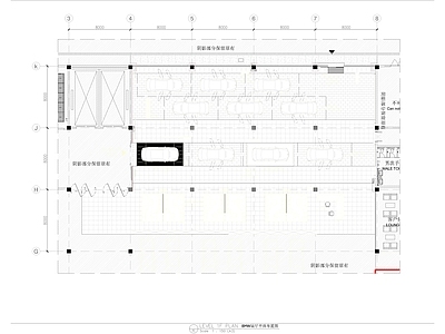 BMW展厅平面方案图 施工图