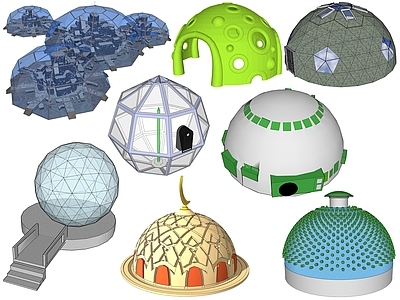 现代穹顶构件 球型构件