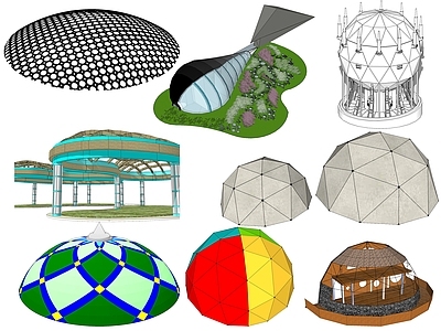 现代穹顶构件 球体