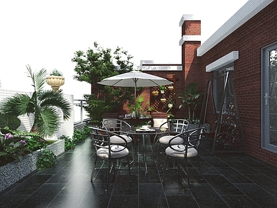 现代阳台 阳台