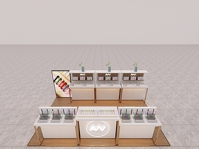 现代展示柜 展具