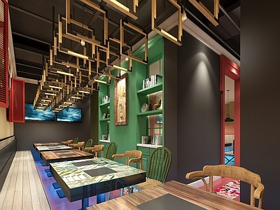 工业风火锅店