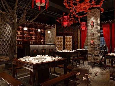 中式火锅店