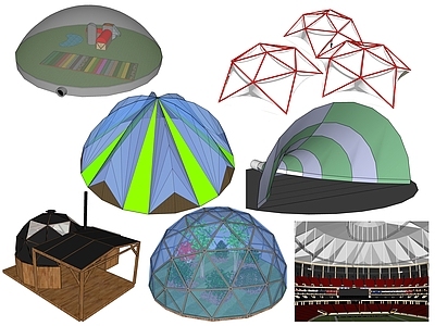 现代穹顶构件 球体构件