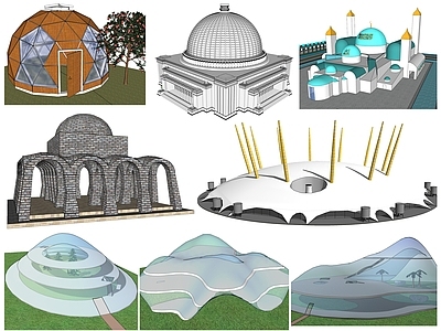 欧式穹顶构件 山顶 城堡 球体建筑构件