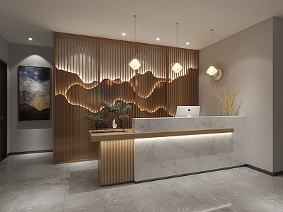 新中式足浴会所前台