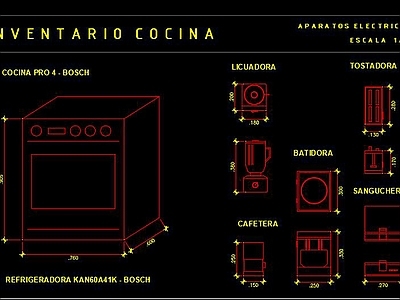 厨房用品CAD 施工图