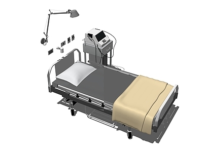 现代医疗单人床器材