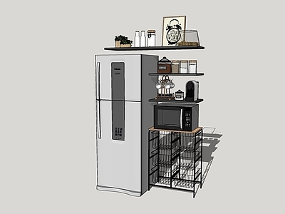 现代厨房用品组合