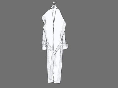 现代服装 浴袍
