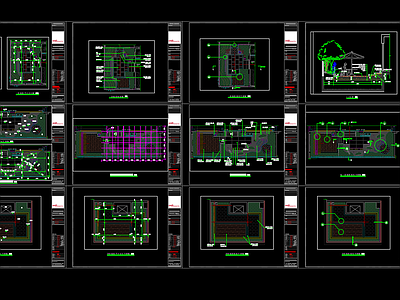 新中式庭院全套施工图