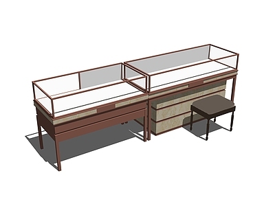 现代珠宝展示架 饰品柜 玉器展示柜 矮柜