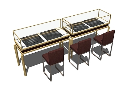 现代珠宝展柜 饰品柜 玉器展示柜 矮柜