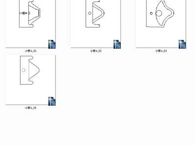 卫生间洗手盆小便斗 施工图