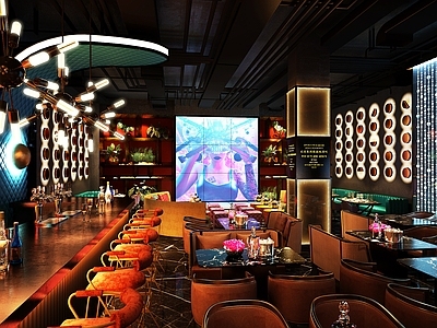 现代复古轻奢酒吧 餐椅