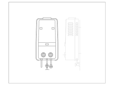燃气热水器 施工图