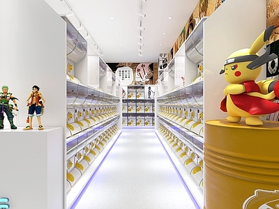 现代玩具礼品店 潮玩店 手办店 扭蛋店