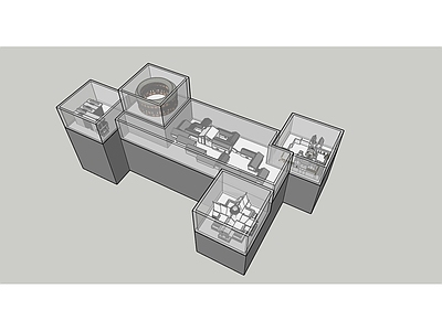 现代展厅展柜