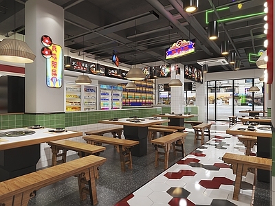 工业风火锅店