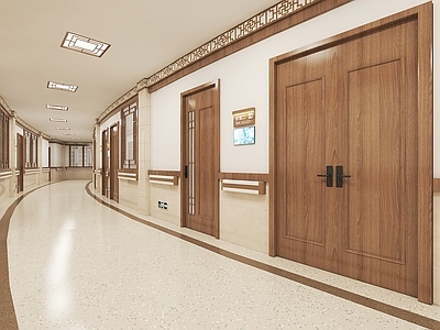 新中式医院 牌 挂画